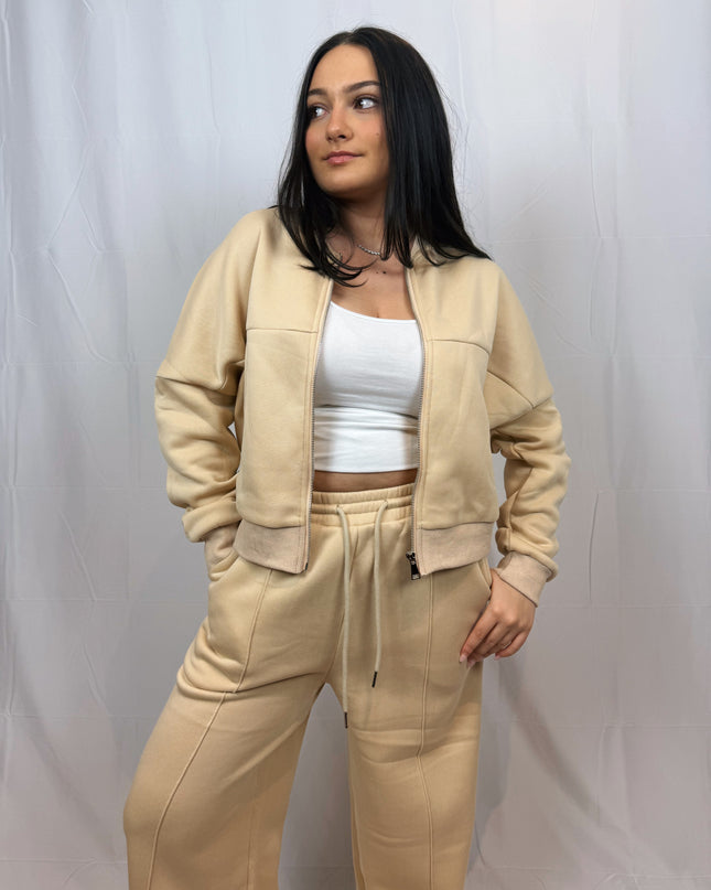 Lela Zip Up Bomber Jacket