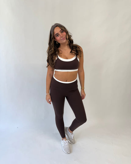 Contrast Double Layered Sports Bra