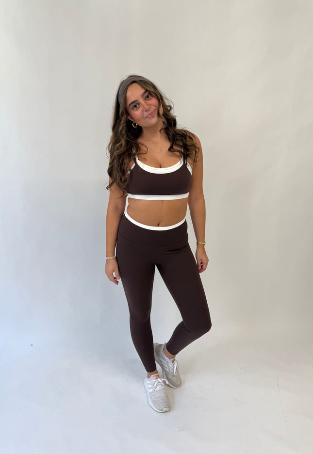 Contrast Double Layered Sports Bra
