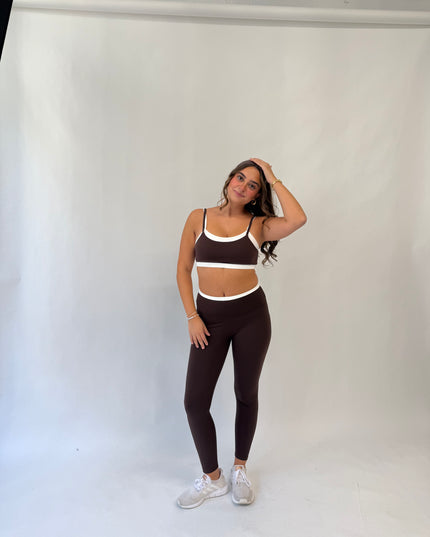 Contrast Double Layered Sports Bra
