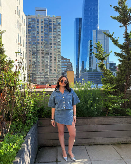 Ayla Denim Top