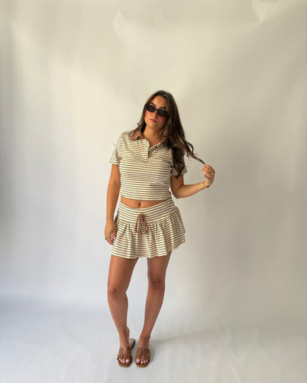 Mila Stripe Collared Top
