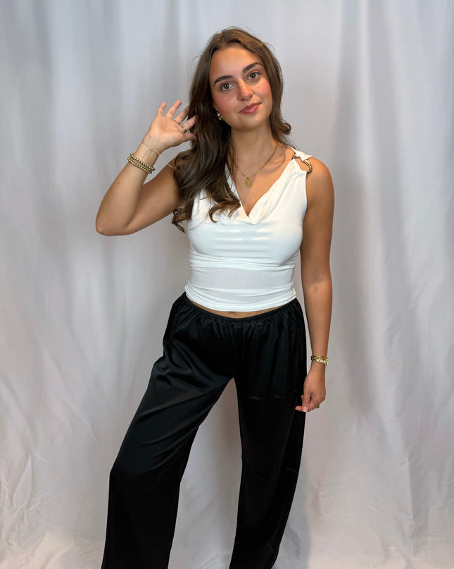 Lola Low Rise Satin Pants