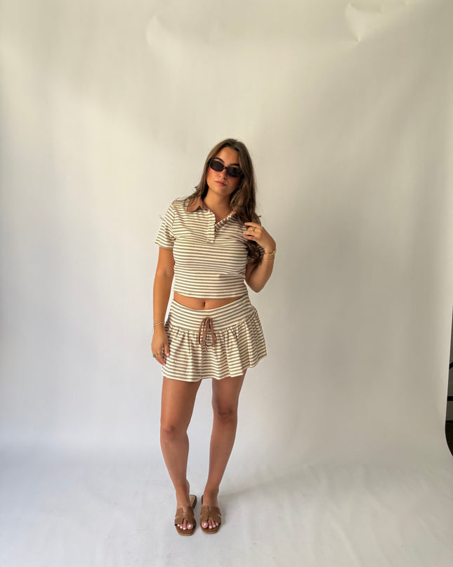 Mila Striped Skort