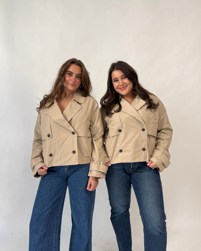 Cropped Trench Coat