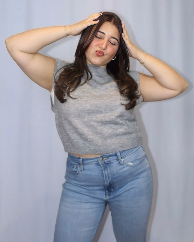 Amalia Cropped Knit Vest