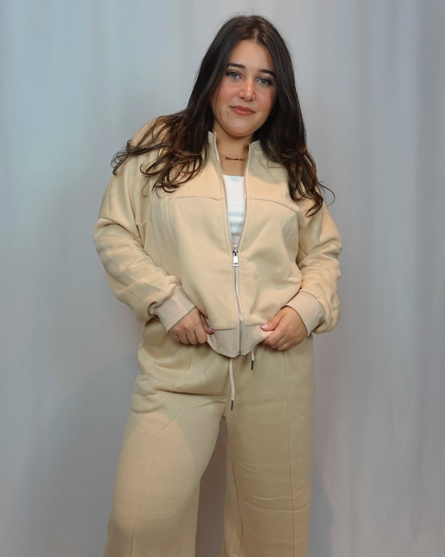 Lela Zip Up Bomber Jacket