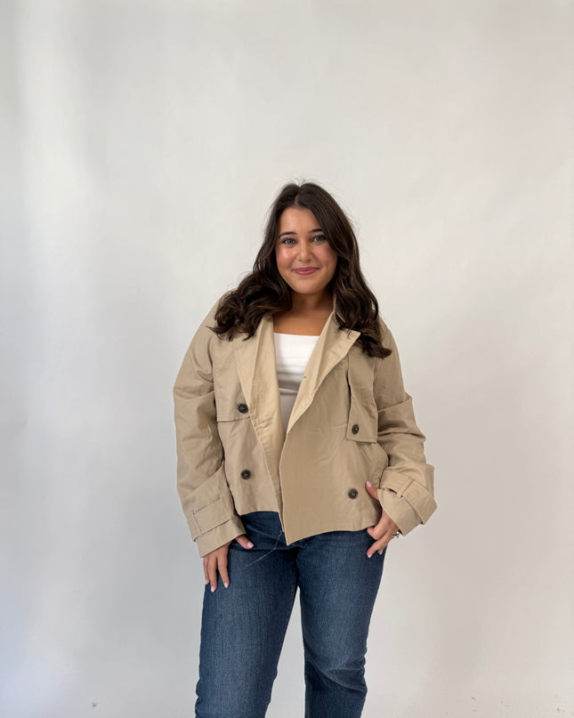 Cropped Trench Coat