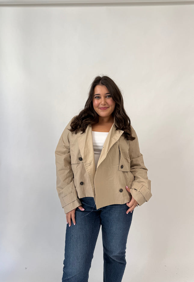 Cropped Trench Coat