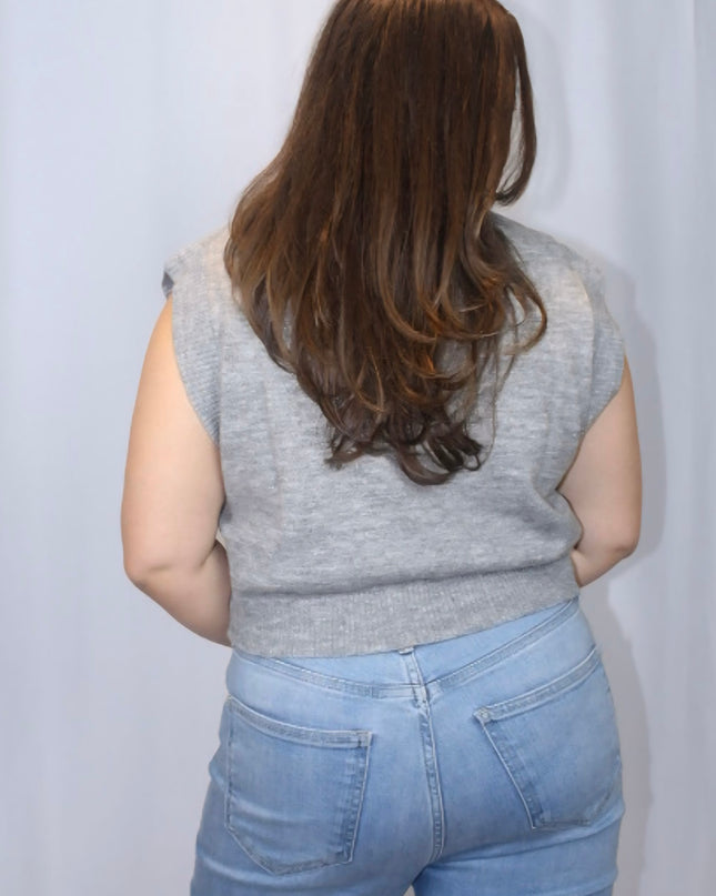 Amalia Cropped Knit Vest