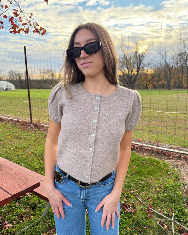 James Short Sleeve Sweater