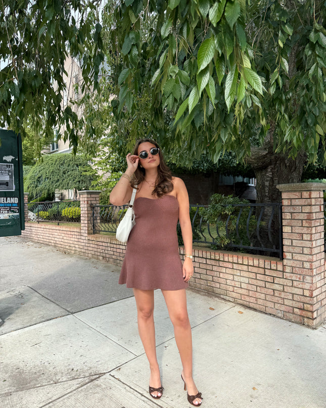 Baylee Strapless Sweater Mini Dress