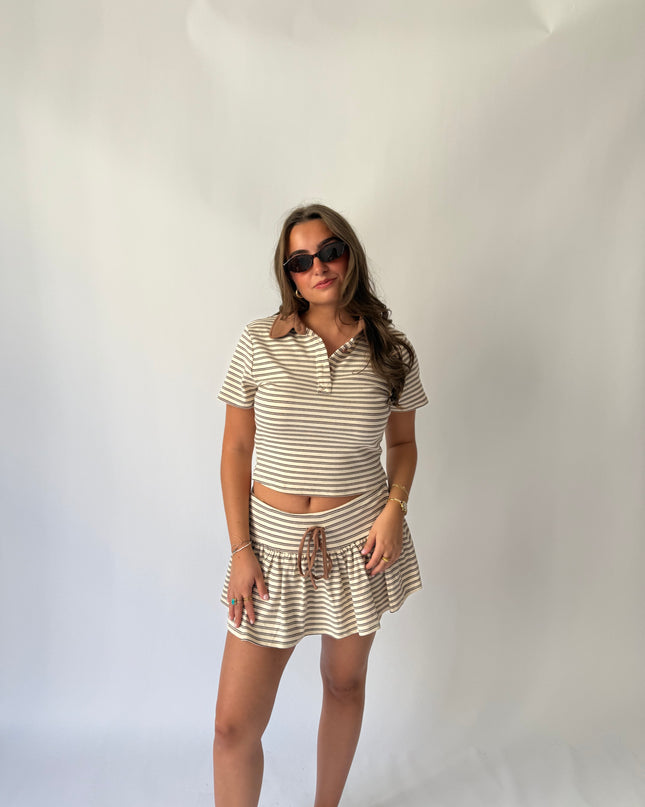 Mila Striped Skort