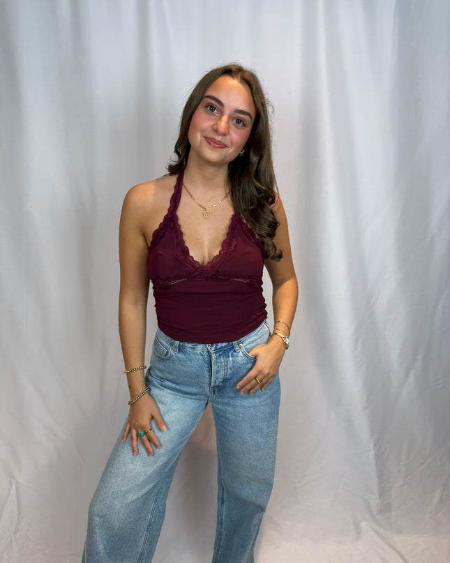 Millie Lace Halter Top