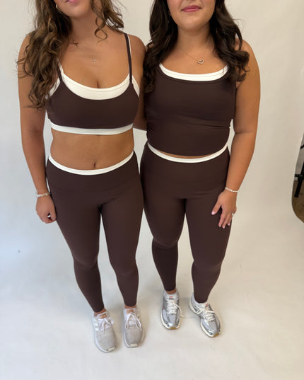 Contrast Double Layered Sports Bra