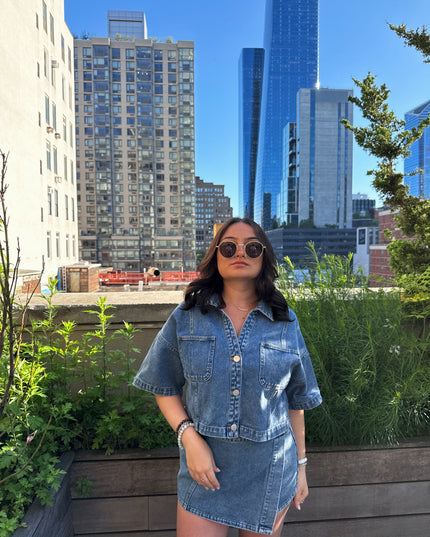 Ayla Denim Top