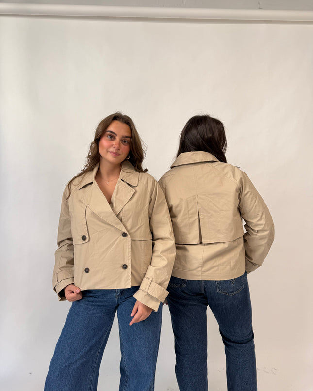 Cropped Trench Coat