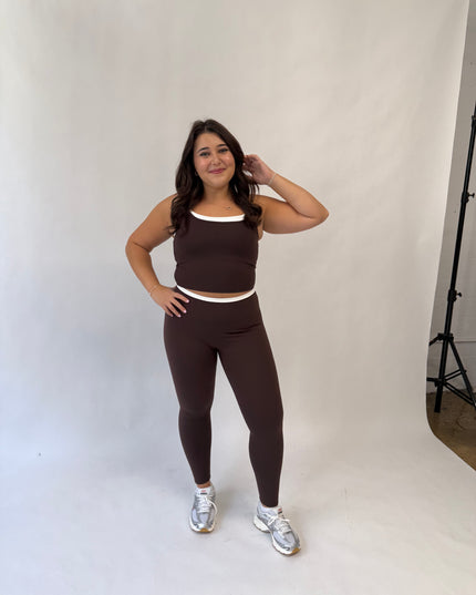 Contrast Binding Legging