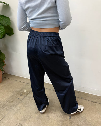 Midnight Blu Satin Pants